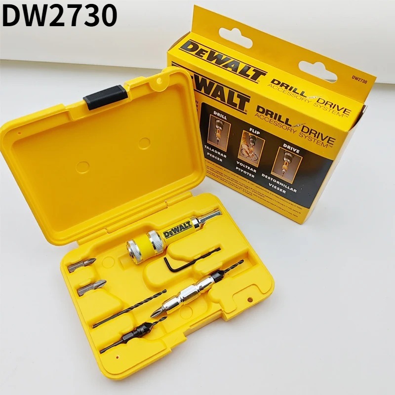 Woodworking Shop - DEWALT Original DW2730 8-teiliges Schnellwechsel-Schraubendreher-/Bohrer-Set Holzbearbeitungs-Werkzeugzubehör