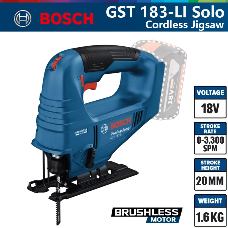 Woodworking Multi Tool - Bosch GST 183-LI Professional Elektrische Stichsäge