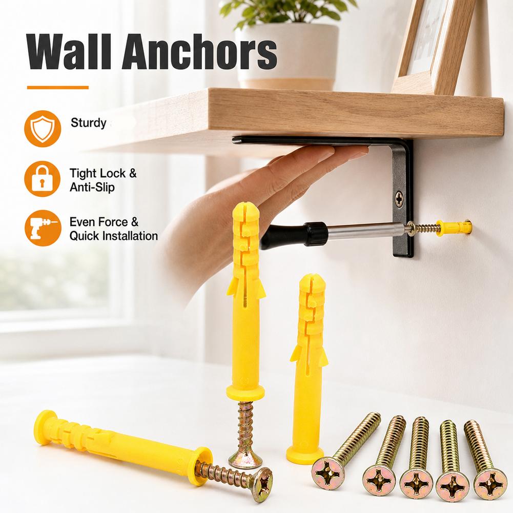Woodworking Youtube Projects - M6 M8 Trockenbau-Wandanker und Schrauben-Set, Hochleistungs-Kunststoff-Expansionsdübel,