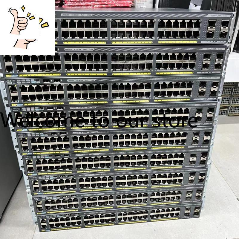 Woodworking Network - WS-C2960X-48LPS-L 48-Port Voll-Gigabit-POE-Netzwerkmanagement-Switch mit Stromversorgung