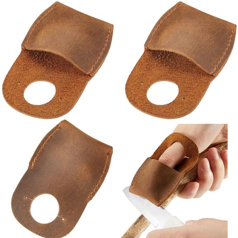 Woodworking Kitchen Projects - Fingerschutz aus Rindsleder zum Messerschärfen, rutschfester