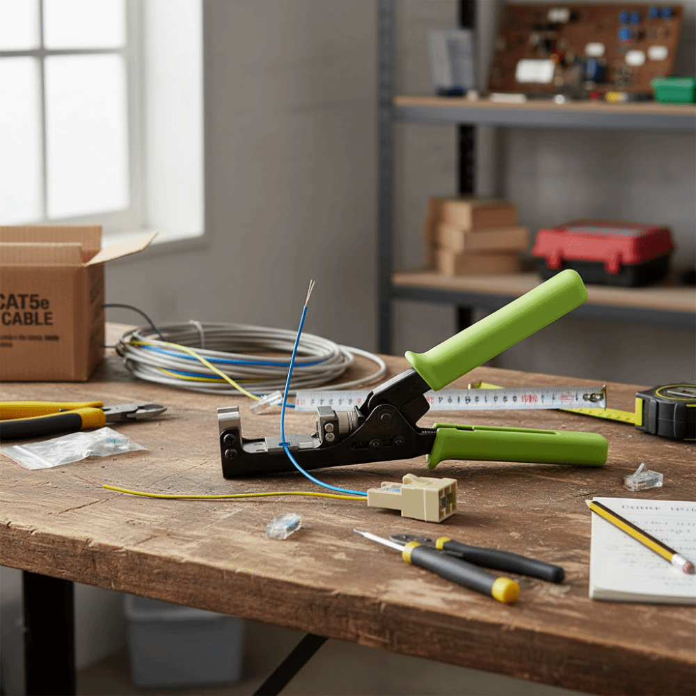 Woodworking Network - 110 AMP Netzwerkmodul-Verdrahtungszange 5/6 Netzwerkmodul 8-Positionen-Buchse