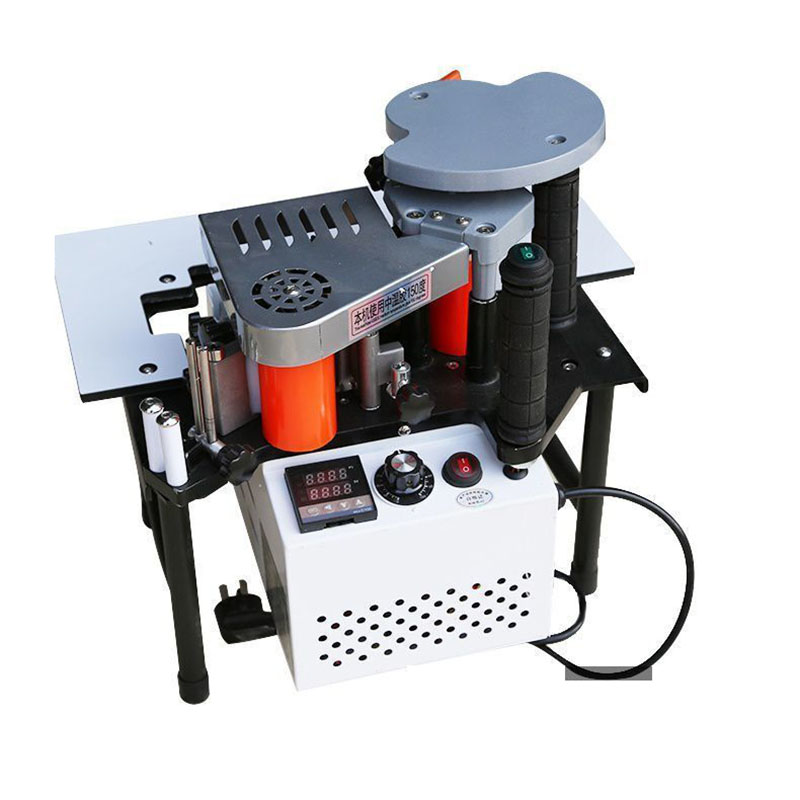 Woodworking Factory - 1100W Kleine Manuelle Kantenanleimmaschine Beidseitige Verklebung