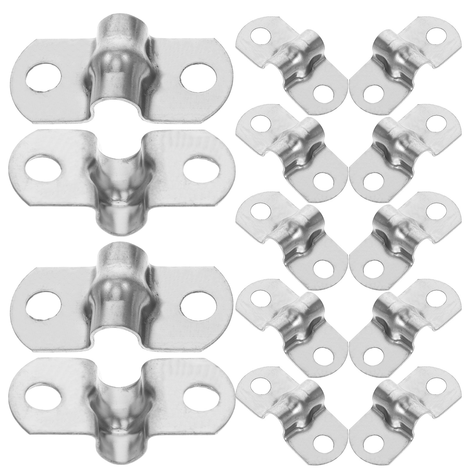 Woodworking Youtube Projects - 50-teiliges Edelstahl-U-Halterungs-Set, Vielseitige Metallsattelklammern für Sanitär,