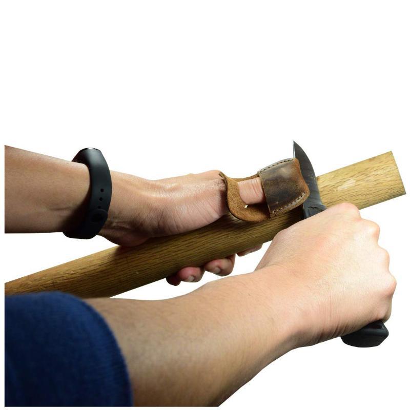 Woodworking Kitchen Projects - Fingerschutz aus Rindsleder zum Messerschärfen, rutschfester