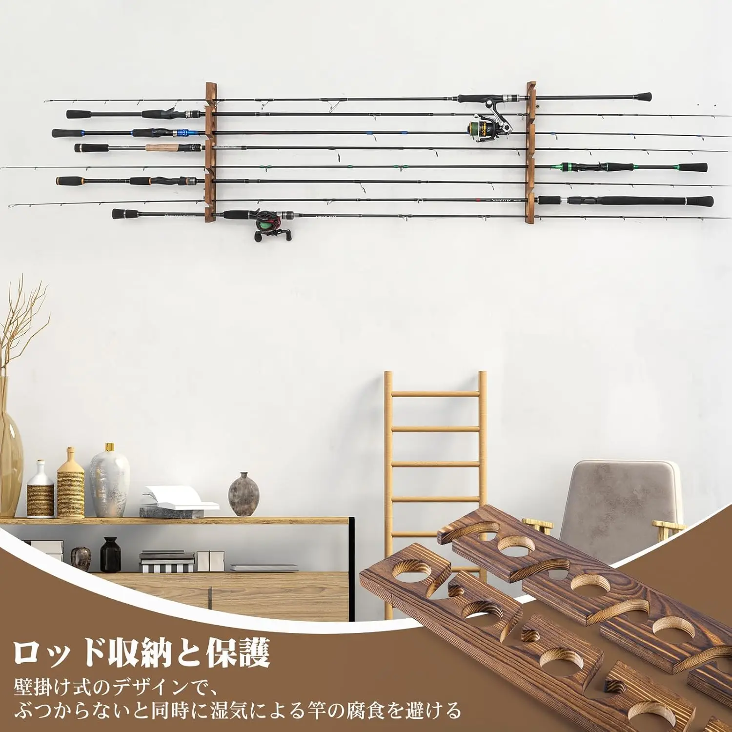 Goture Angelrutenhalter mit 8  – Woodworking Show Bewertung und Preis