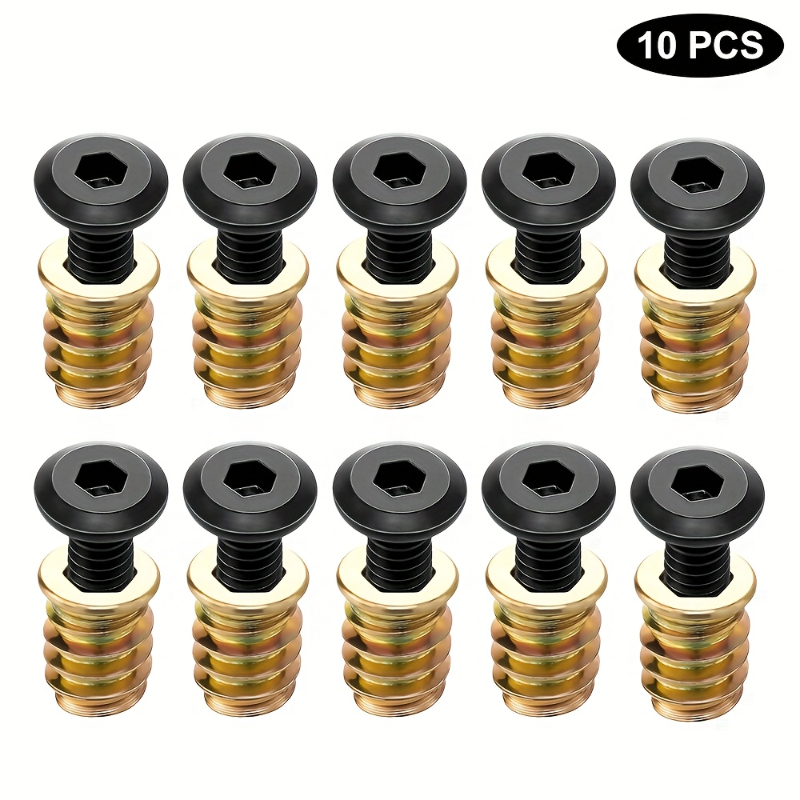 10PCS Mutter Gewinde Einsätze  – Woodworking Factory Bewertung und Preis