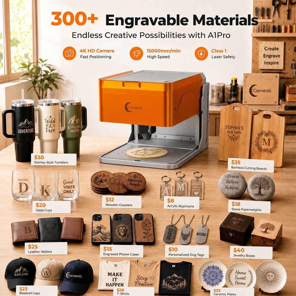 Carverall A1PRO 10W Lasergravi – Woodworking Veneer Cutter Bewertung und Preis