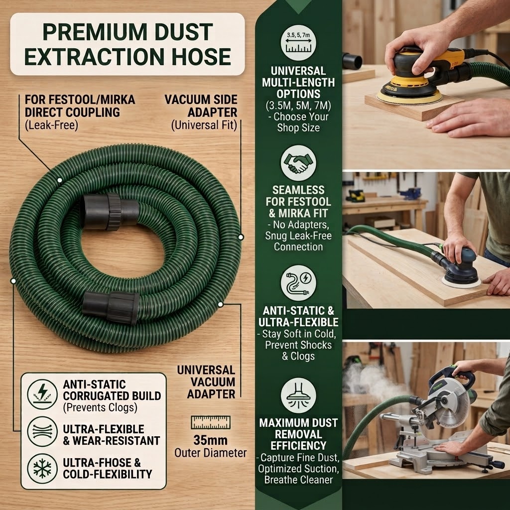 Antistatischer 35mm OD Flexibl – Woodworking Dust Collection Bewertung und Preis